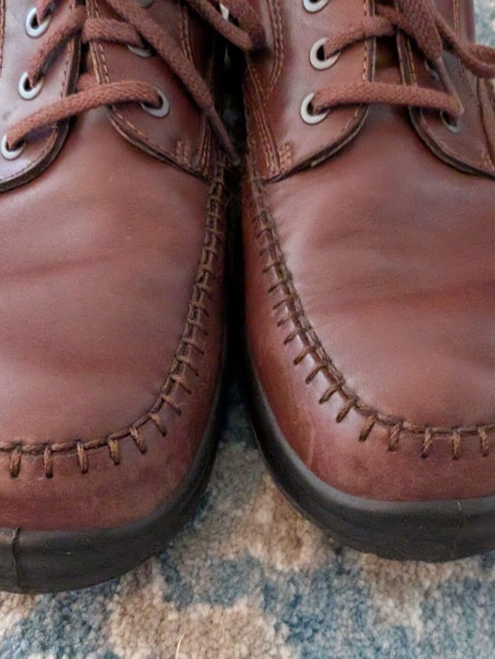 ECCO Shoes Men's 47 Tie Brown Leather TPU Casual Business Oxford Comfort - Picture 3 of 14